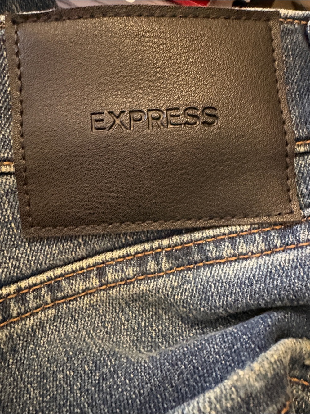 Express Dark Washed Blue Skinny Jeans - Picture 11 of 12
